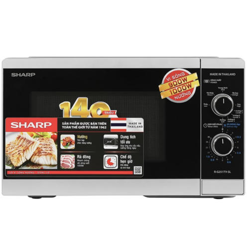 Lò Vi Sóng Có Nướng Sharp R-G251TV-SL 25 Lít