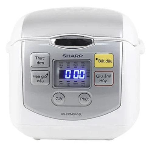 Nồi Cơm Điện Tử Sharp KS-COM08V-SL 0.72 Lít