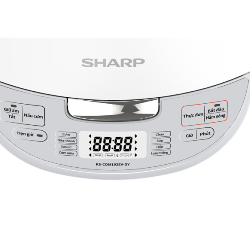 Nồi Cơm Điện Tử Sharp KS-COM192EV-GY 1.8 Lít