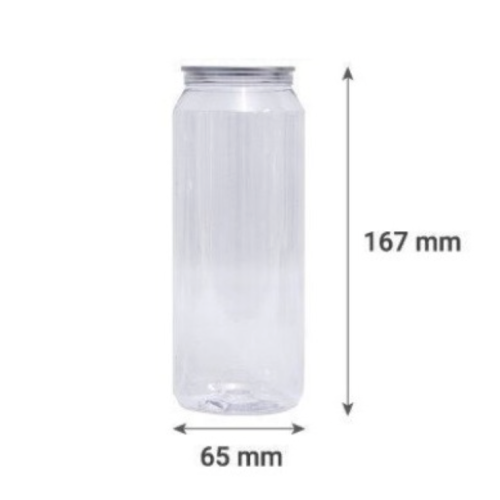 Lon nhựa PET nắp nhôm xé Unibar 500ml Dấng Cao