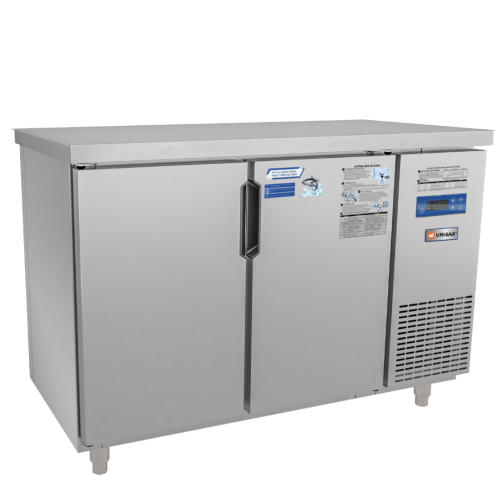 Tủ bàn mát quạt gió Unibar 2 cánh mở inox UB-2MI1260 1200x600x850mm