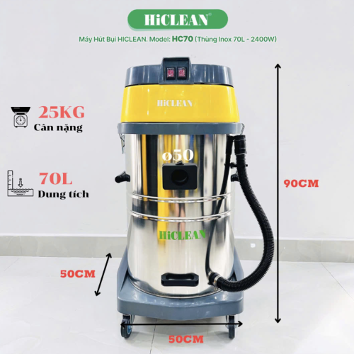 Máy hút bụi công nghiệp HiClean HC70