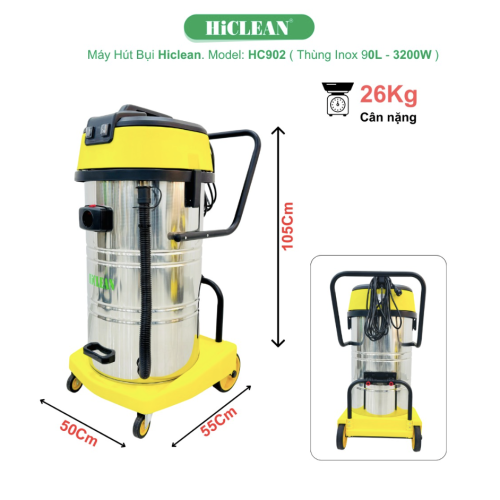 Máy hút bụi công nghiệp HiClean HC902