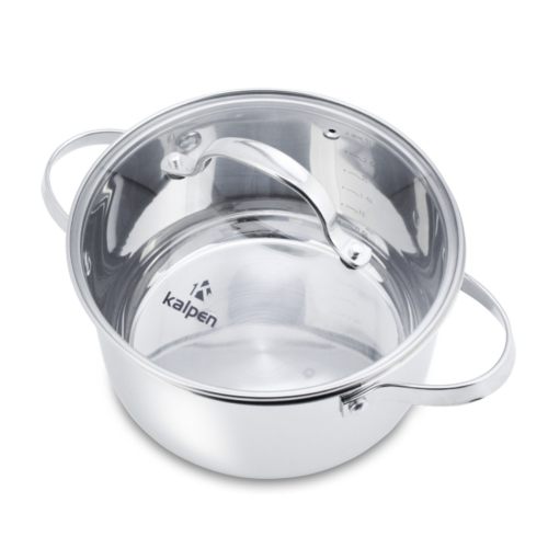 Bộ nồi chảo 4 món Inox 5 lớp đáy Kalpen Lermat L2