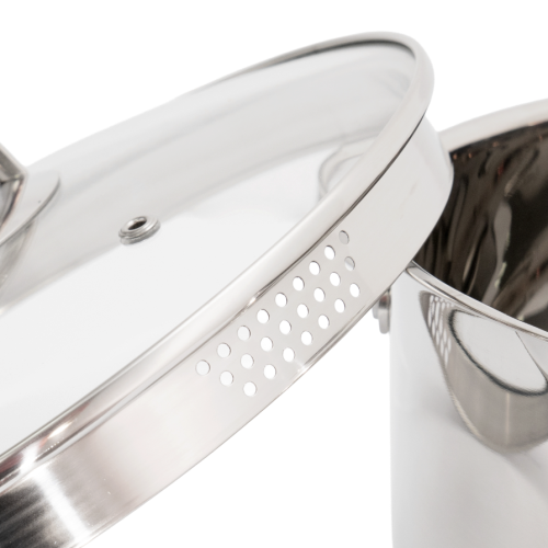 Bộ 3 nồi Inox 5 lớp đáy Kalpen Lermat L1Pro 16-20-24cm