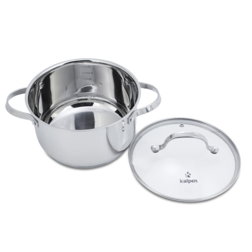 Bộ nồi chảo 4 món Inox 5 lớp đáy Kalpen Lermat L2Pro