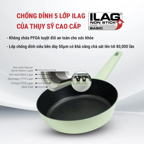 CHẢO CHỐNG DÍNH ILAG KALPEN EDER T24