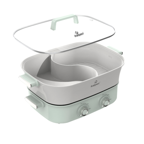 Bếp lẩu nướng hai ngăn tháo rời Kalpen PP66