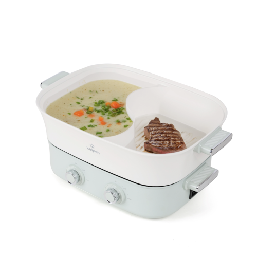 Bếp lẩu nướng hai ngăn tháo rời Kalpen PP66