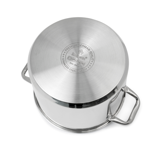 Bộ 3 nồi Inox 5 lớp đáy thành cao Kalpen Glanzer GL1 18-20-24cm
