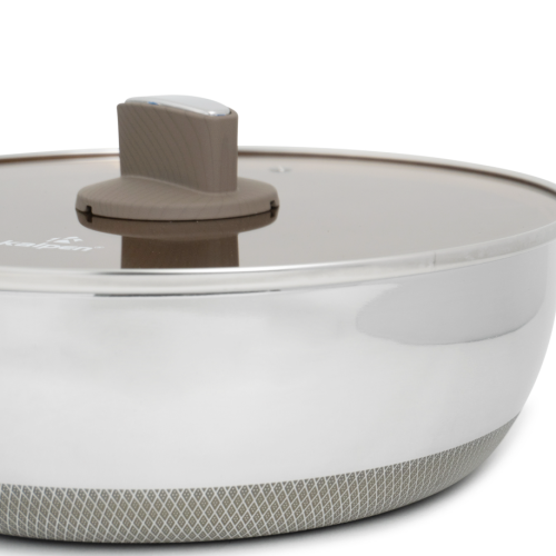Chảo Inox 304 liền khối phủ Titanium Kalpen Shield TS28
