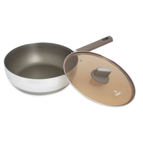 Chảo Inox 304 liền khối phủ Titanium Kalpen Shield TS24