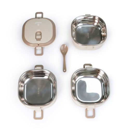Hộp cơm 3 tầng Inox 304 Kalpen AR11
