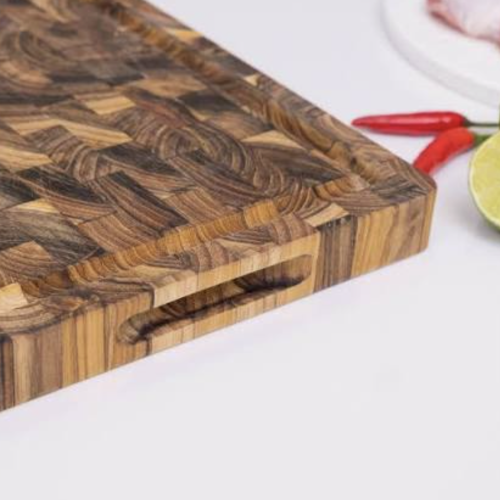 Thớt thái chữ nhật gỗ Teak Kalpen T6 20x30cm