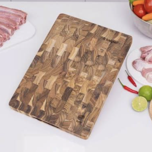 Thớt thái chữ nhật gỗ Teak Kalpen T7 25x35cm