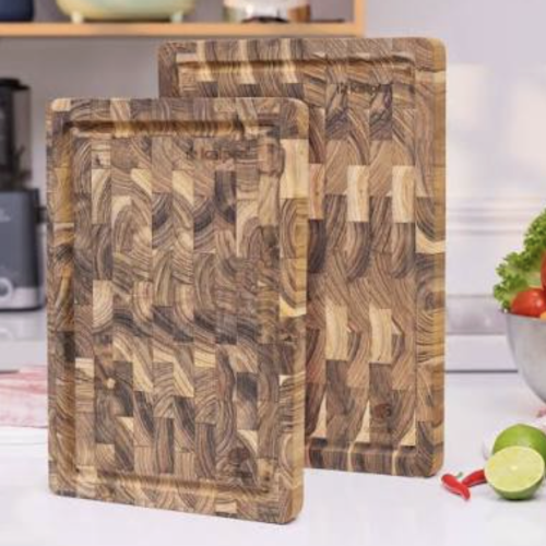 Thớt thái chữ nhật gỗ Teak Kalpen T7 25x35cm