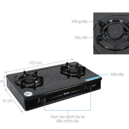 Bếp gas đôi Rinnai RV-MC26BE