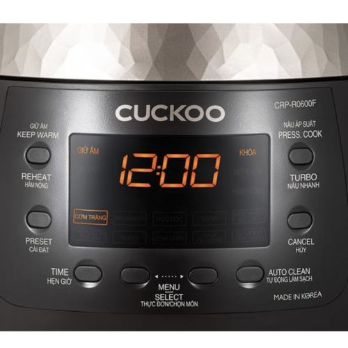 Nồi Cơm Điện Tử Áp Suất Cuckoo CRP-R1000F/BKGBCRVNCV