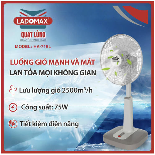 Quạt lửng Ladomax HA-716L