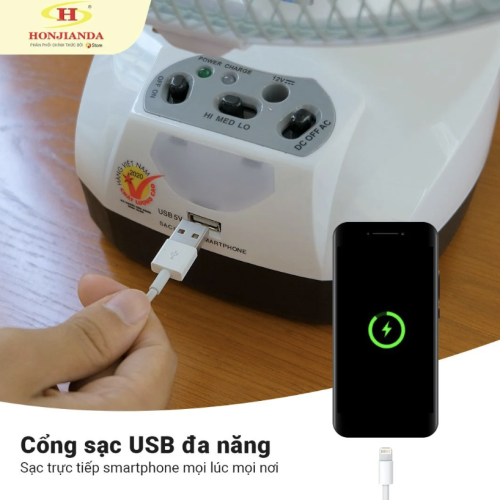 Quạt sạc Honjianda HJD-FL301
