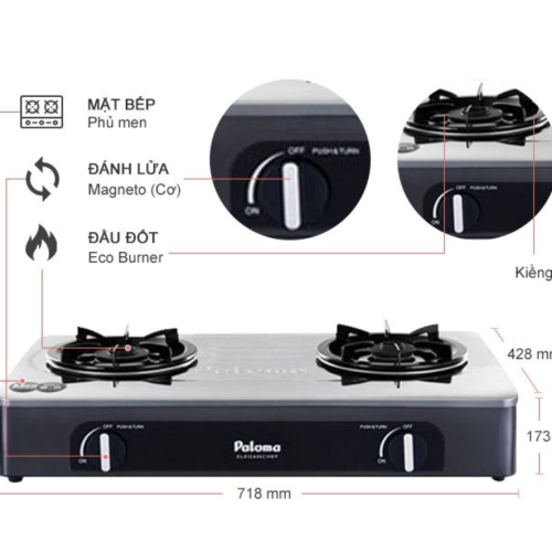 Bếp gas dương Paloma PA-V72SB
