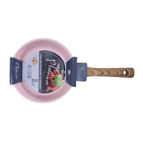Chảo Cạn Vân Đá Ecoramic 18cm Rose ERF-18IH