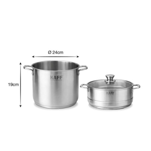 Bộ Nồi Xửng Hấp Inox 304 KAFF KF-STE24S