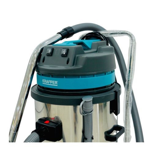 Máy hút bụi công nghiệp KRAFFER Model KF70 (02 Motor) Thùng INOX