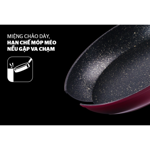 Chảo nhôm chống dính vân đá Sunhouse SFP26B