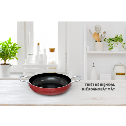 Chảo trơn chống dính 2 quai Sunhouse CT22R2
