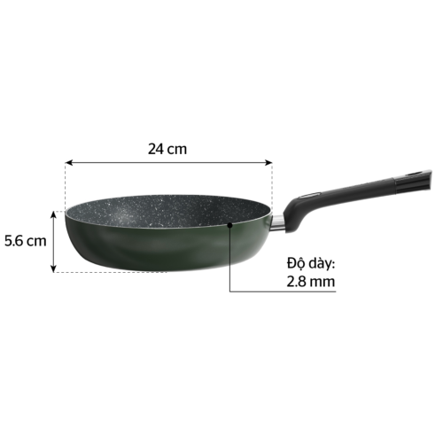 Chảo nhôm chống dính Sunhouse CT24