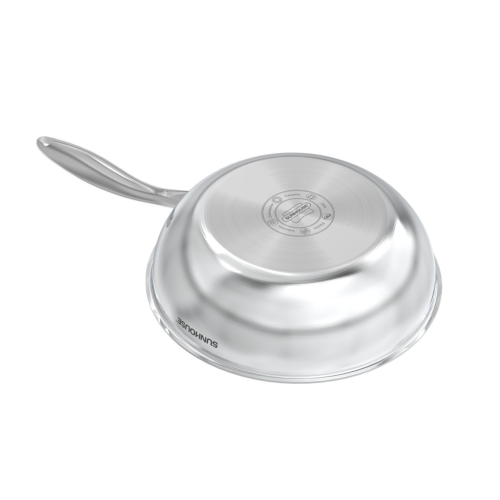 Chảo xào inox liền đáy Hybrid Sunhouse Healthy IN26M8VK