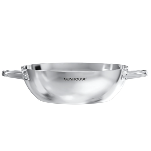 Chảo xào inox liền khối Sunhouse Healthy IN24M12