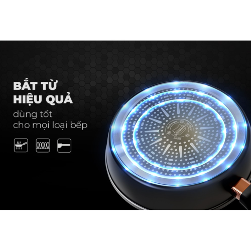 Chảo nhôm chống dính đáy từ Sunhouse ST30B