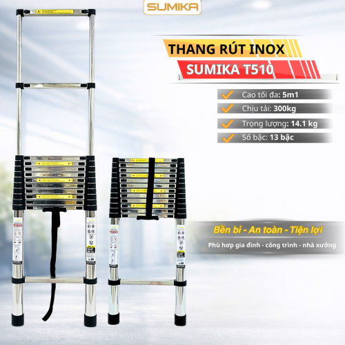 Thang rút inox SUMIKA T510