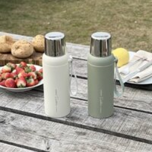 Bình giữ nhiệt chân không inox 316 Kaiyo 600ml màu xanh Mint KFK-3468
