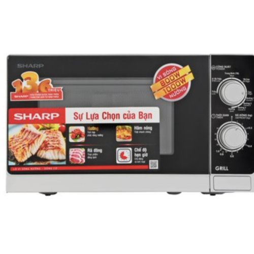Lò Vi Sóng Có Nướng Sharp R-G222VN-S 20 Lít 800W