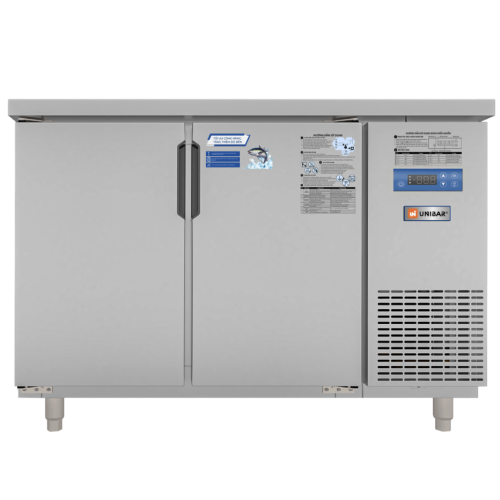 Tủ bàn mát quạt gió Unibar 2 cánh mở inox UB-2MI1275 1200x750x850mm