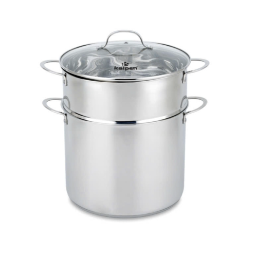 Nồi luộc gà Inox 5 lớp đáy kèm xửng Kalpen L30Pro