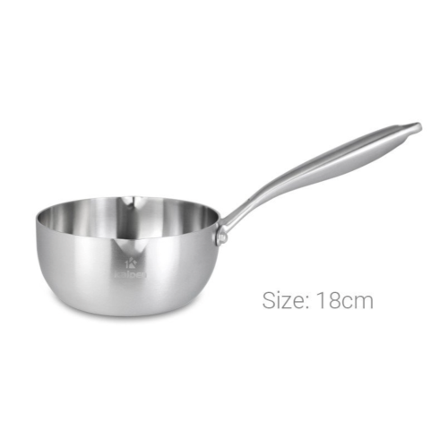 Chảo Inox 304 Liền Khối Miệng Rót Kalpen Lager LG18
