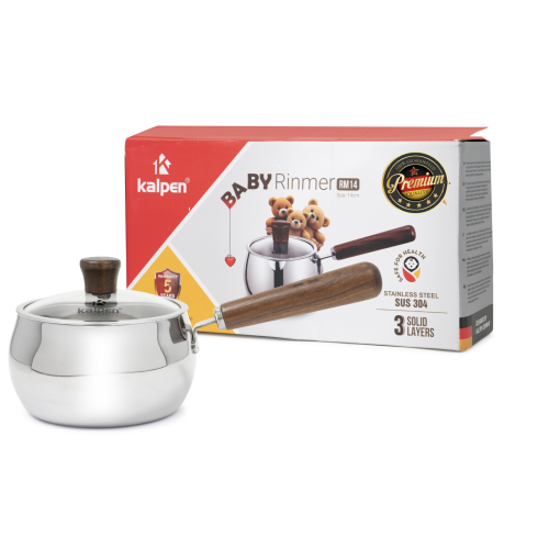 Quánh Inox 304 liền khối miệng rót Kalpen Baby Rinmer RM14