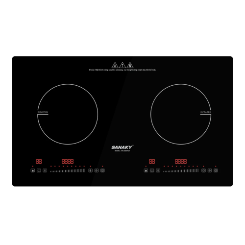 Bếp đôi điện từ hồng ngoại Sanaky VH-2500HGT