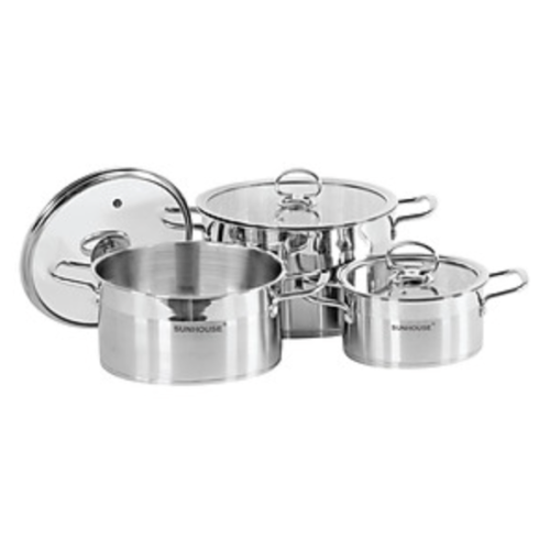Bộ 3 nồi inox 5 đáy Sunhouse Mama SH784