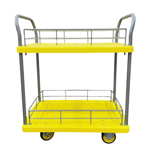 Xe đẩy hàng sàn nhựa 2 tầng SUMIKA T170-T2-HL2-D