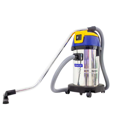 Máy hút bụi công nghiệp KRAFFER Model KF 130 (Thùng Inox, 1 Motor)