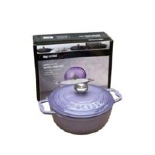 Nồi gang tròn Oceno 20cm màu xanh Navy OCP-1211