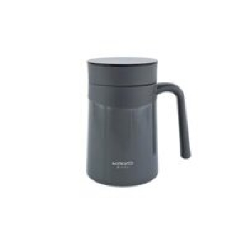 Cốc giữ nhiệt 2 lớp inox Kaiyo kèm lõi lọc trà 350ml màu ghi KTM-6667