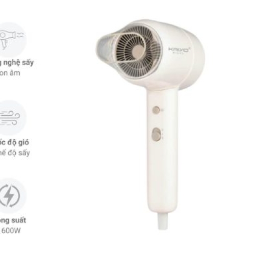 Máy sấy tóc Kaiyo KHD-4199 - Công nghệ ion âm, sấy nóng lạnh 1600W bảo vệ tóc
